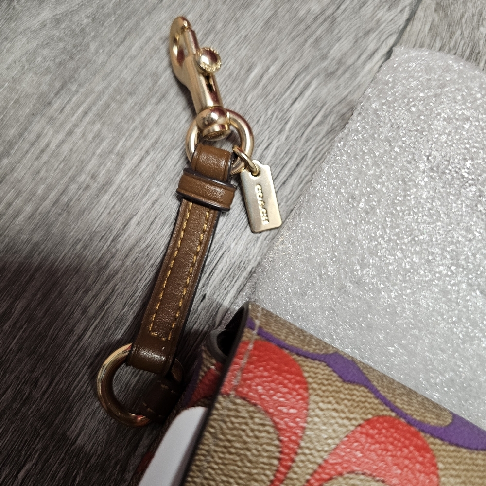 COACH CA053 NWT Pride Rainbow Signature Canvas Sunglass Case Pride Collection - Picture 5 of 10